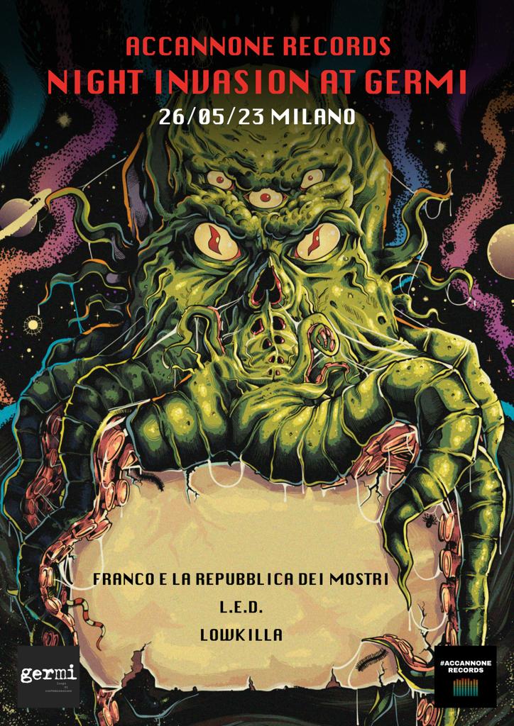 Immagine 26 maggio ore 21 Accannone Records Night Invasion