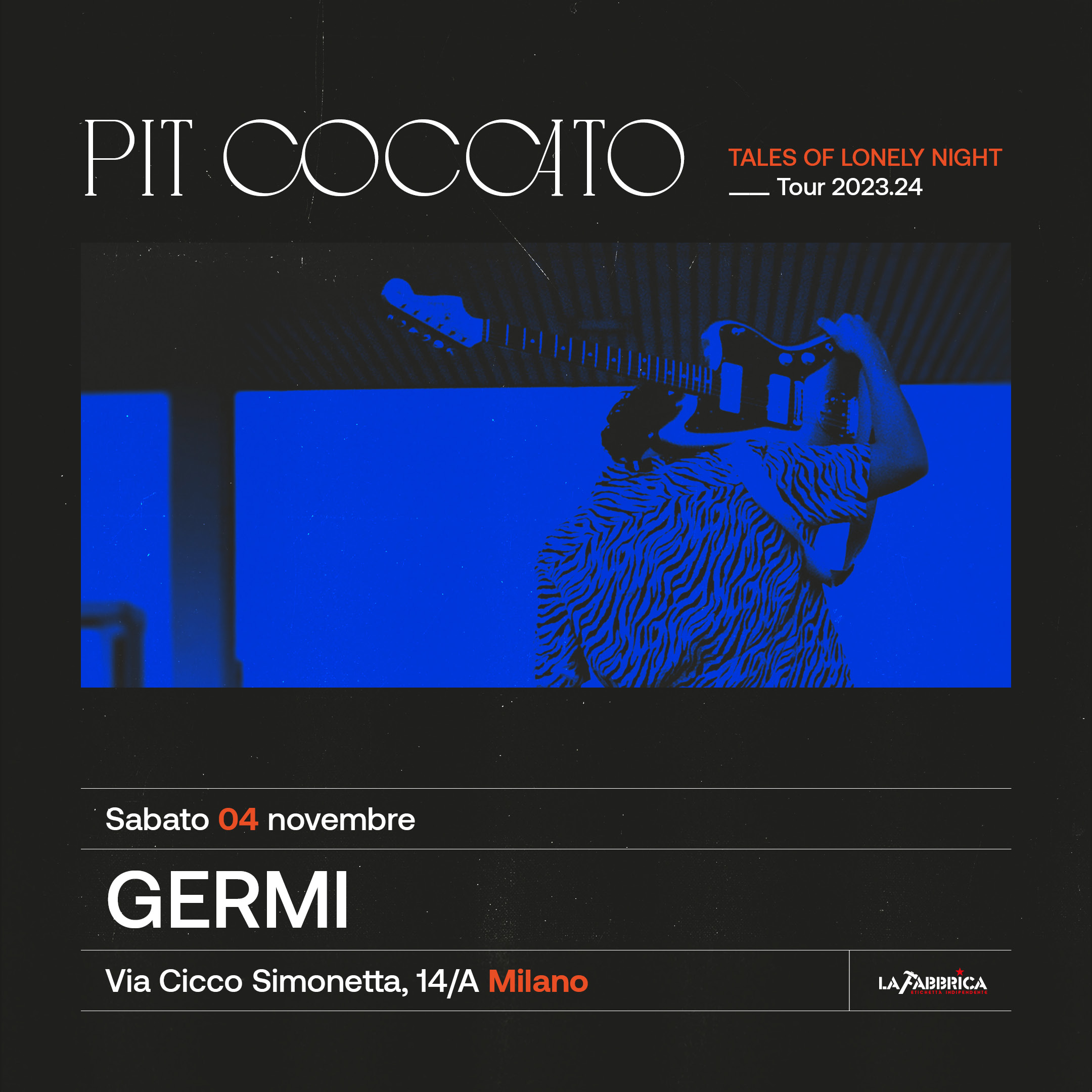 Immagine 4 novembre – “Tales of Lonely Nights” PIT COCCATO