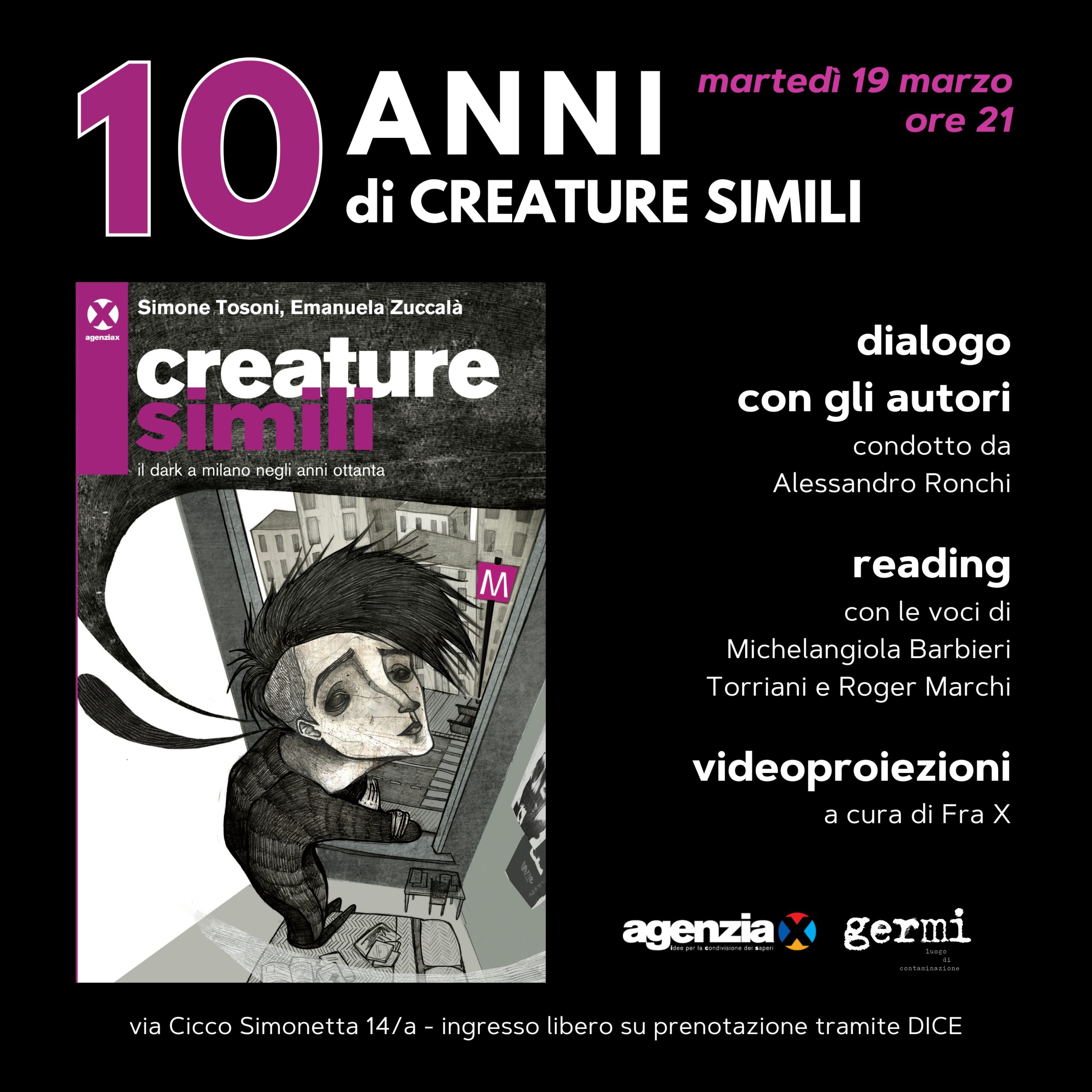 Immagine 19 marzo: 10 anni di Creature Simili