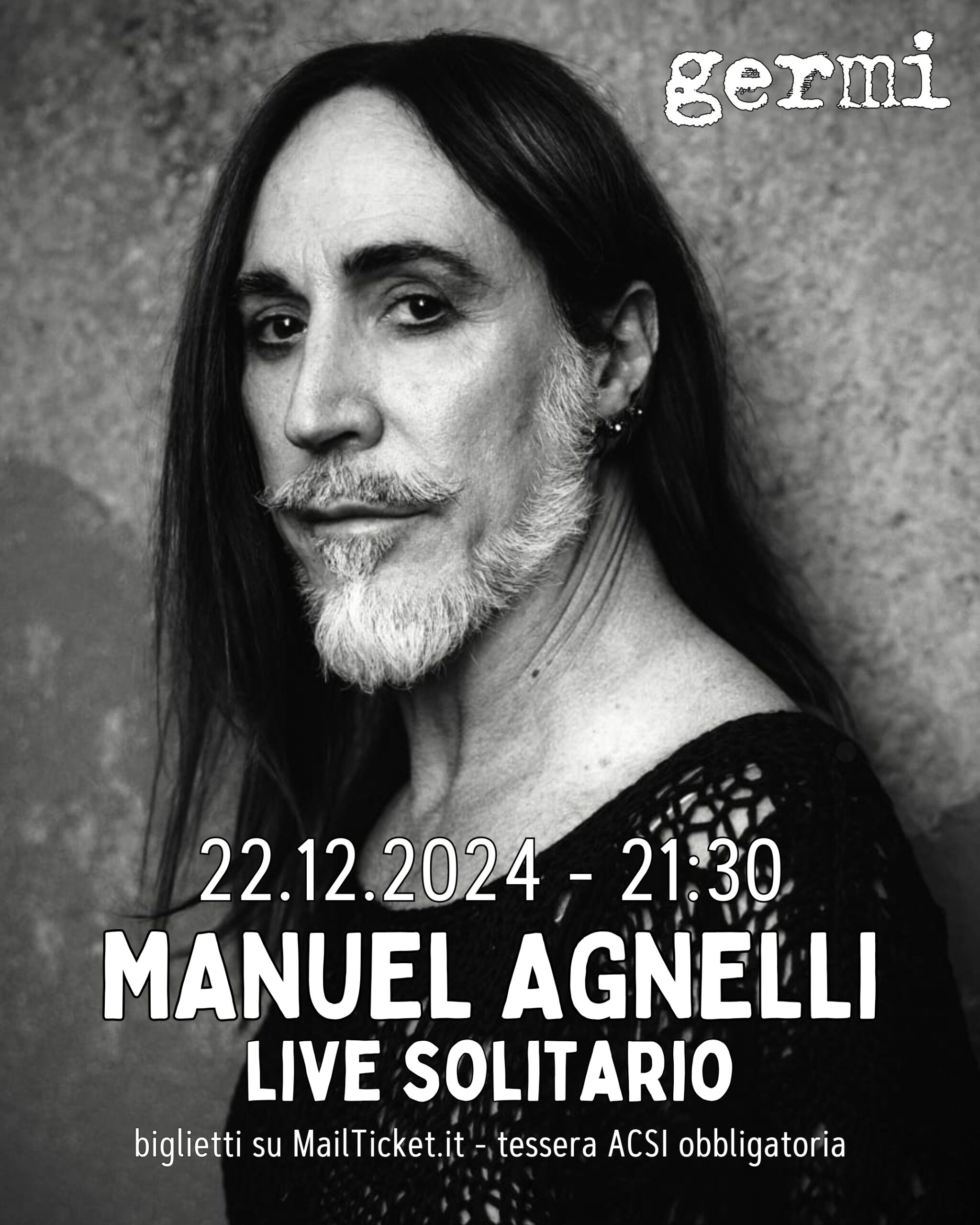 Immagine 22 dicembre: Manuel Agnelli – live solitario