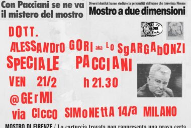  immagine 21 febbraio: Lo Sgargabonzi in Speciale Pacciani