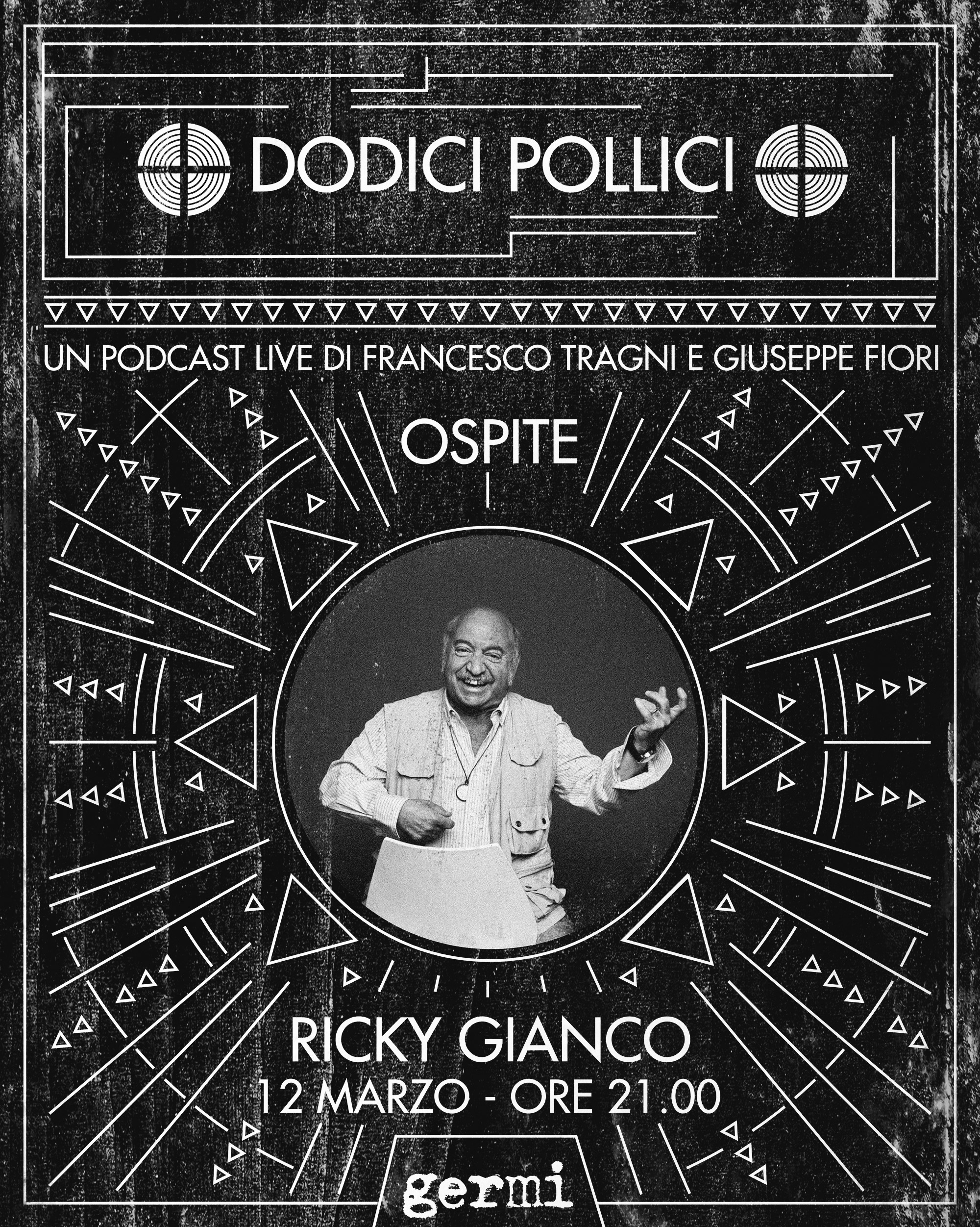 Immagine 12 marzo: Dodici Pollici • Ricky Gianco