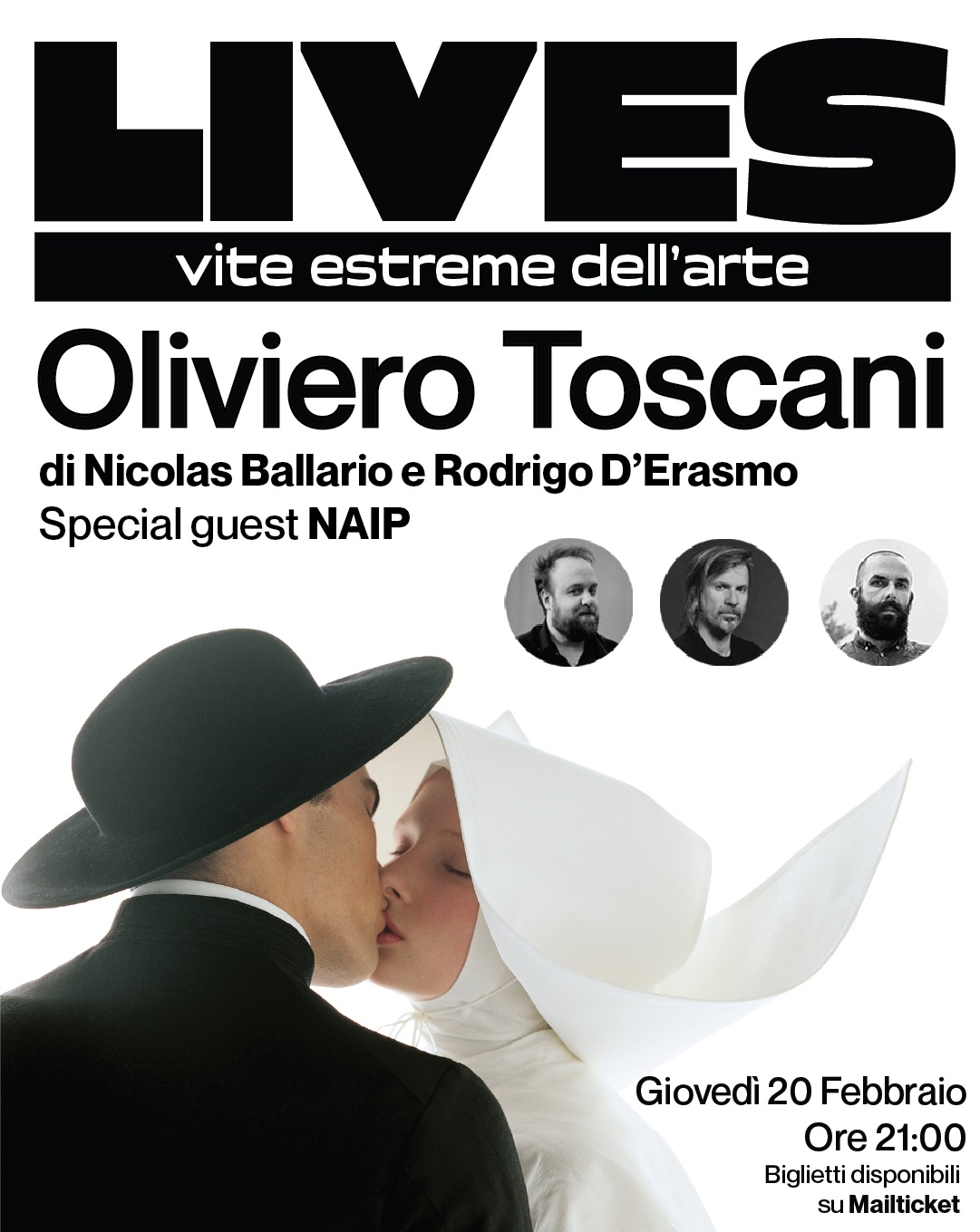 Immagine 20 febbraio: LIVES • Oliviero Toscani
