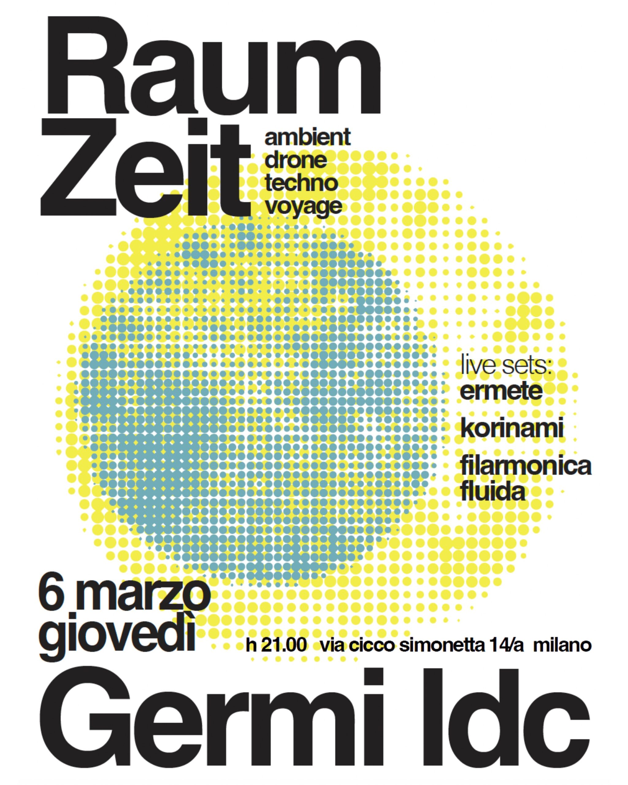 Immagine 6 marzo: Raumzeit