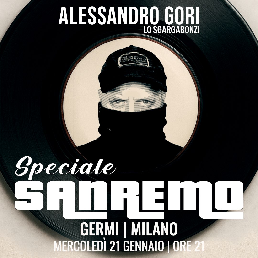 Immagine 21 GENNAIO: Alessandro Gori | Lo Sgargabonzi • SPECIALE SANREMO – SOLD OUT